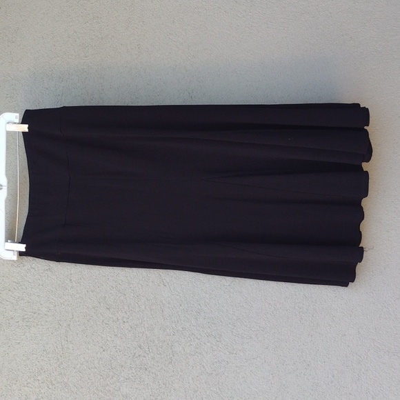 Charter Club Black Stretchy Midi Godets Skirt M - Picture 2 of 5